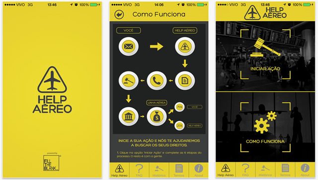 Aplicativo Help Aéreo