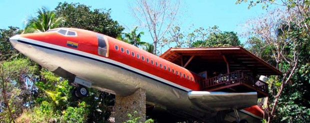 Além de estabelecimentos, aviões também viram hotel, como é o caso do Hotel Costa Verde, em Costa Rica